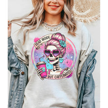 Load image into Gallery viewer, DEAD INSIDE BUT CAFFEINATED SHIRT - Ash- Print is Sublimation - A-21
