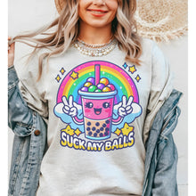 Load image into Gallery viewer, BOBA FUNNY SHIRT  - Ash- Print is Sublimation Loose- A-37
