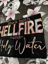 Load image into Gallery viewer, Shes both hellfire and holy water  - Color Shifting Holographic Print
