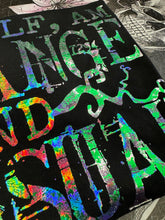 Load image into Gallery viewer, STRANGE AND UNUSUAL  - Color Shifting Holographic Print- MAIN COLORS ARE GREEN AND SILVER
