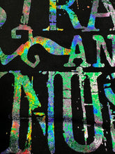 Load image into Gallery viewer, STRANGE AND UNUSUAL  - Color Shifting Holographic Print- MAIN COLORS ARE GREEN AND SILVER
