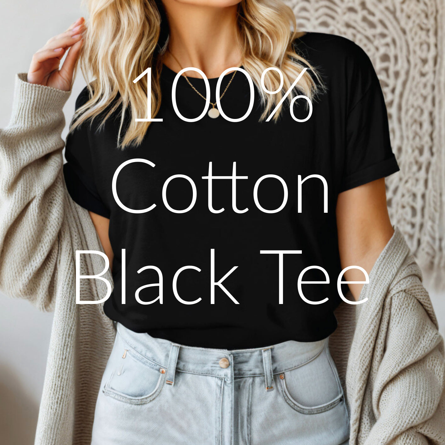 BLACK SHIRT - CUSTOMIZE WITH PRINT