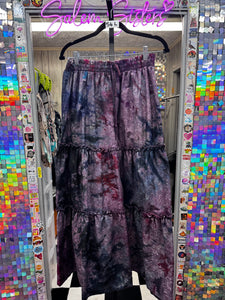 RUFFLE MAXI SKIRT