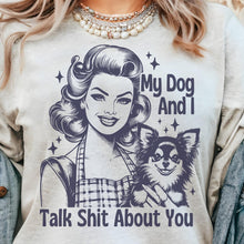 Load image into Gallery viewer, MY DOG AND I FUNNY SHIRT - Ash- Print is Sublimation- A-33

