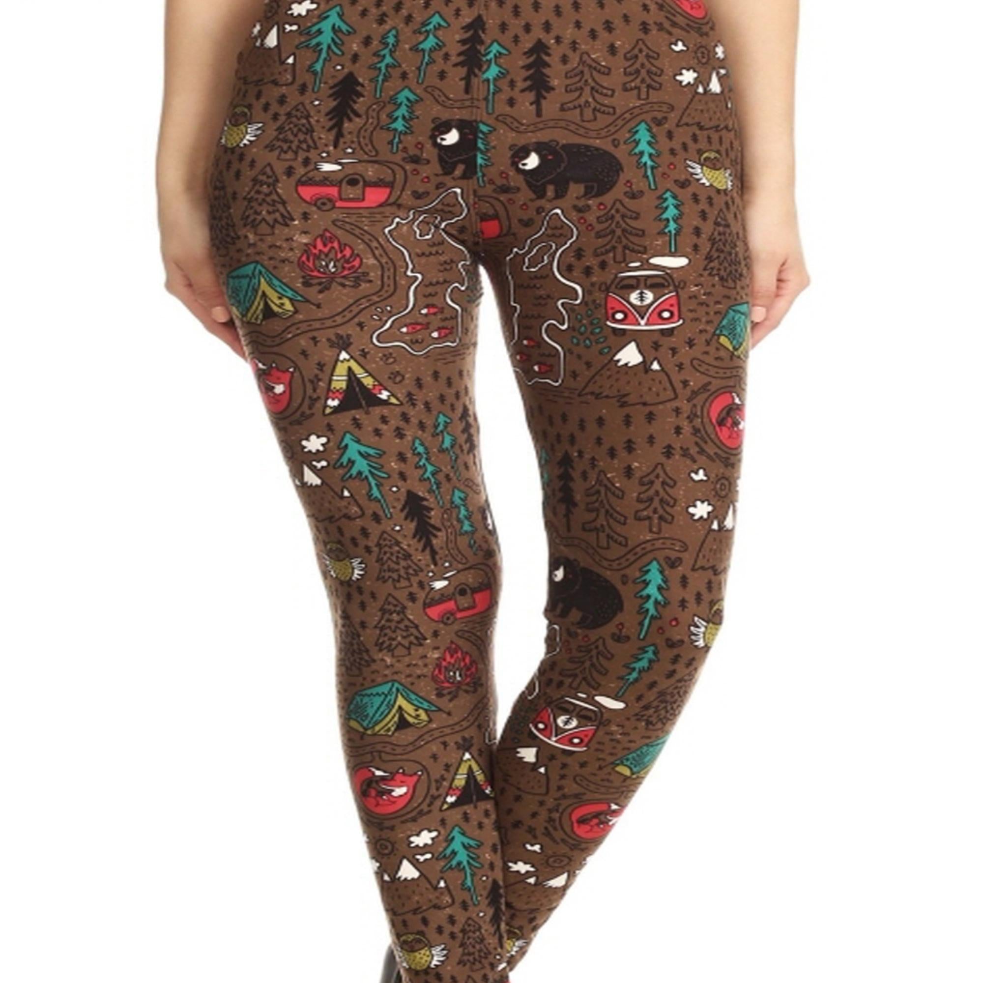 Camping Brown Leggings