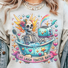 Load image into Gallery viewer, Toaster Bath Funny SHIRT - Ash- Print is Sublimation- A-44
