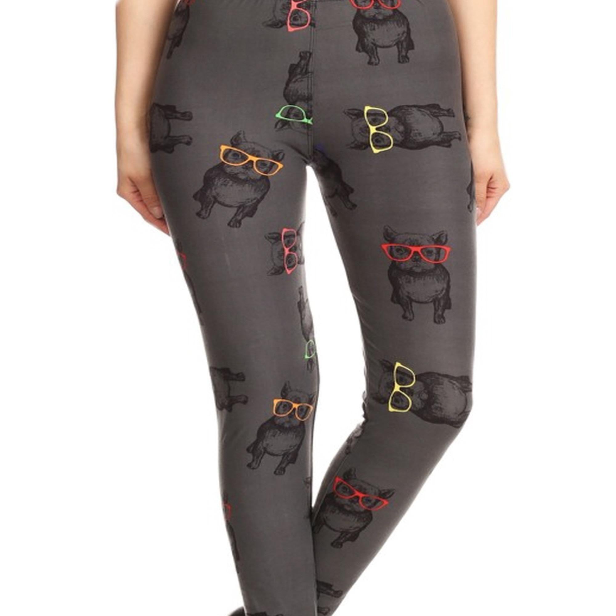 DOG with GLASSES Leggings