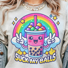 Load image into Gallery viewer, BOBA FUNNY SHIRT  - Ash- Print is Sublimation Loose- A-37
