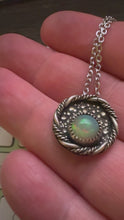 Load and play video in Gallery viewer, STERLING SILVER OPAL NECKLACE - A1
