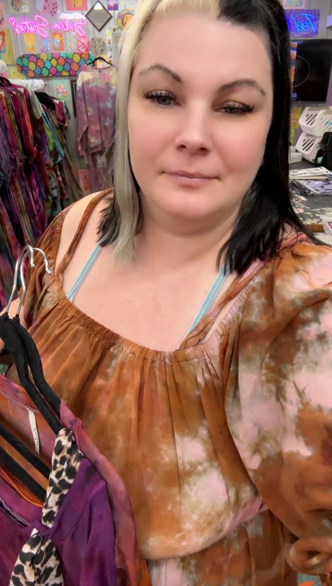 ANIMAL PRINT- TIE DYE SHIRT